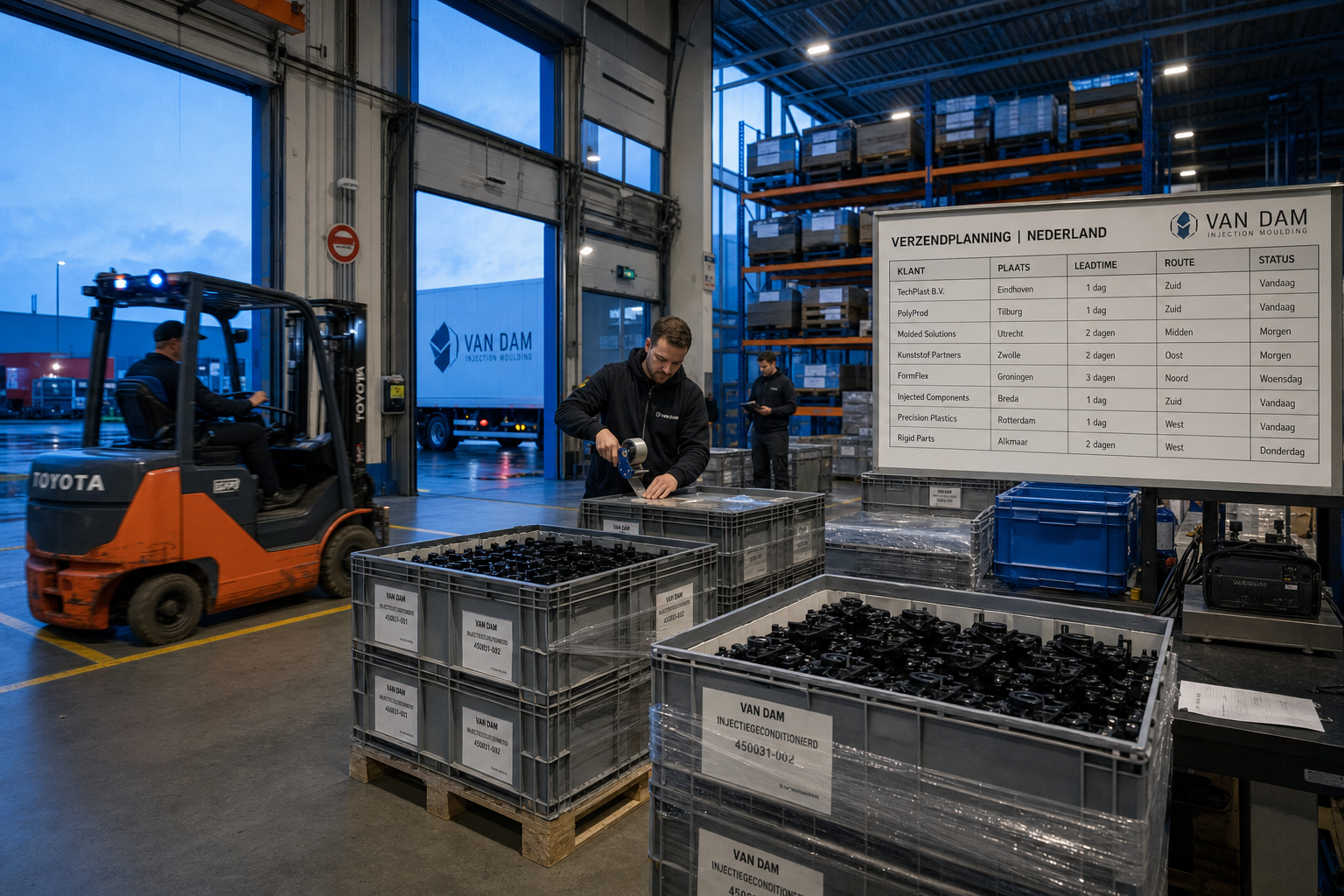 Kwaliteitscontrole en levertijden spuitgieten
